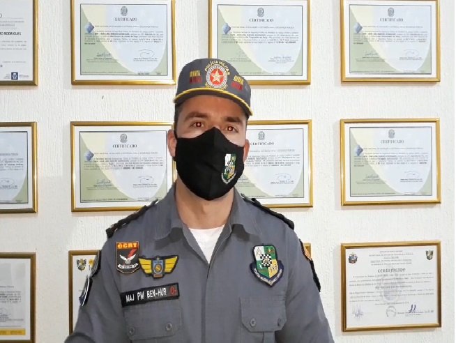 Major Ben-Hur comandante da PM de Colíder destaca as ocorrências de 2.020. (Vídeo)