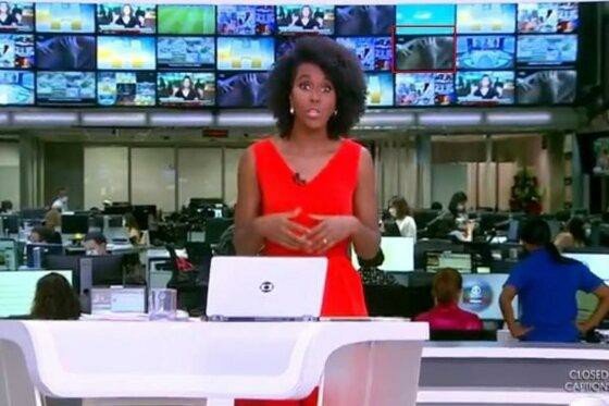 DEU RUIM: Cenas de casal fazendo sexo aparecem no telão do Jornal Hoje; ao vivo