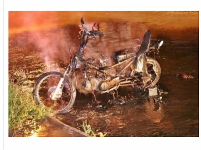 Briga de casal termina com roupas e moto incendiadas em MT