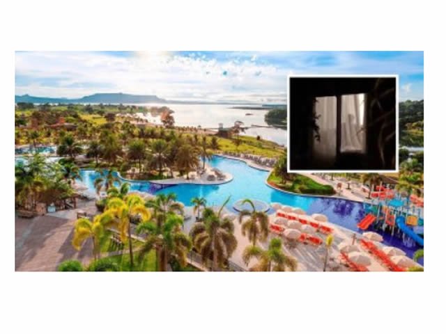 Homem é preso após espancar esposa em resort de luxo de MT; vídeo