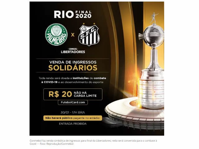 Final entre Santos e Palmeiras tem renda para combate à Covid e 'batalha virtual' para torcidas