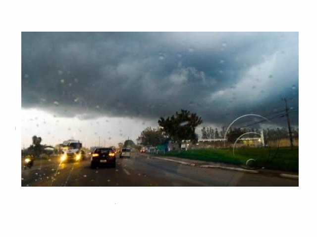 Cptec emite alerta de tempestade para 95 cidades de Mato Grosso, dentre elas a cidade de Colíder