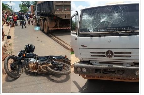 Mãe e filho de 5 meses morrem em acidente entre moto e caminhão
