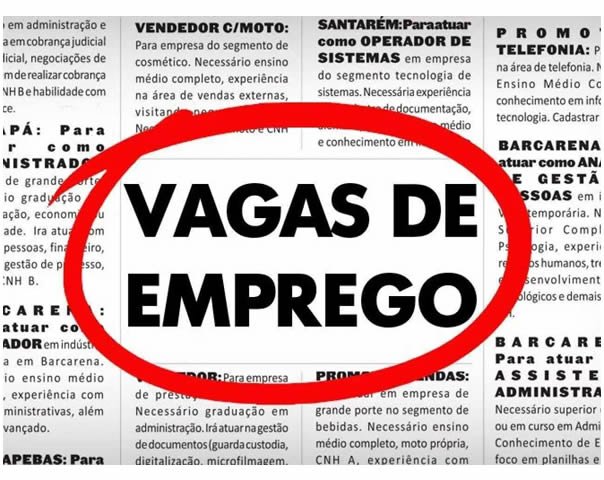 Vagas de empregos do SINE Colíder para esta sexta (12).