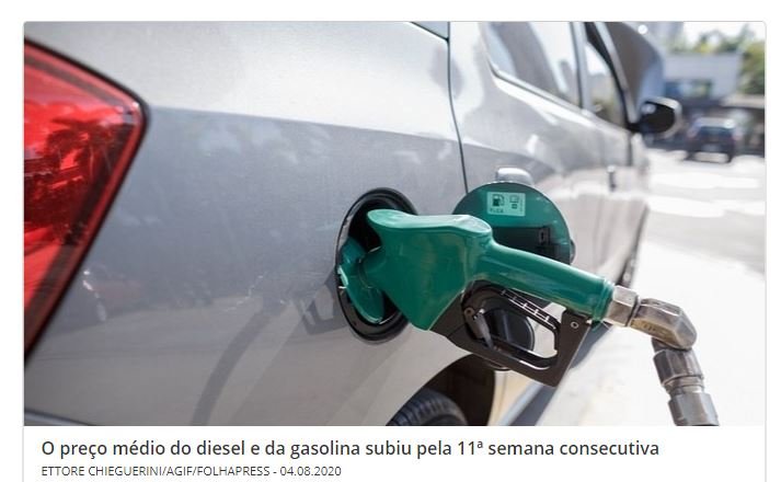 Preços do diesel e da gasolina sobem pela 11ª semana seguida