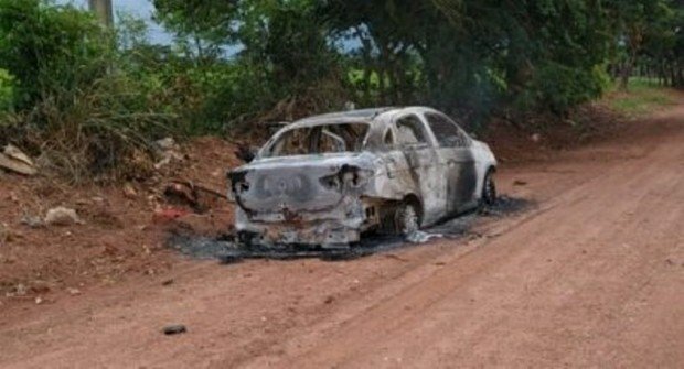 Casal é assassinado em fazenda em MT e tem carro incendiado