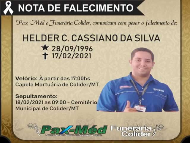 Cassiano vendedor da Yamaha Pilotando Gostoso de Colíder falece aos 24 anos.