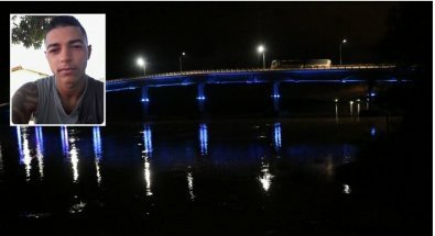 Jovem briga com ex; pula de ponte e some em rio