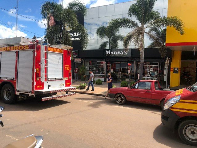 Óptica no Centro de Colíder tem principio de incêndio