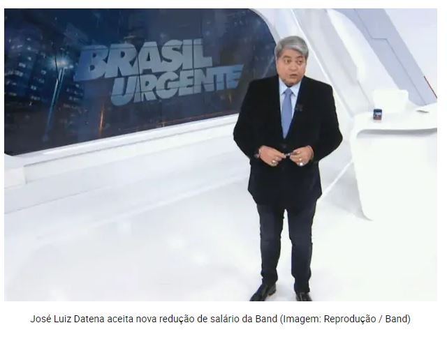 José Luiz Datena aceita nova redução de salário da Band