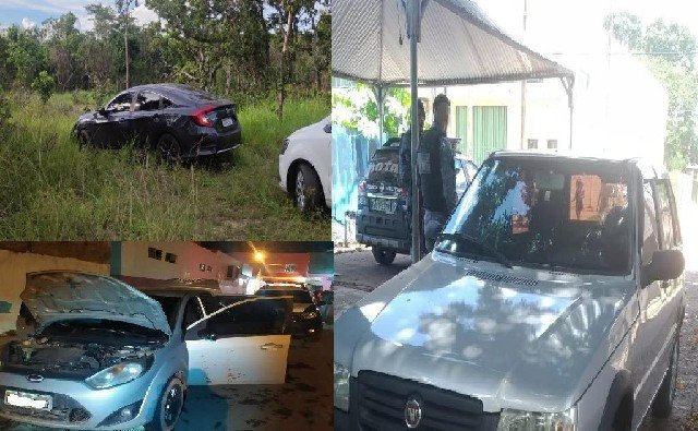 Quatro carros são recuperados pela PM em duas cidades de MT