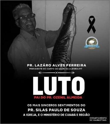 Pastor da Assembleia de Deus morre após complicações da Covid-19