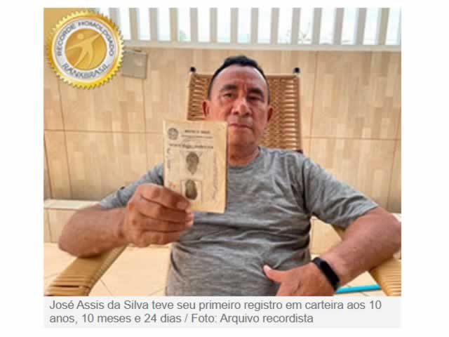 Mais jovem a trabalhar com carteira assinada