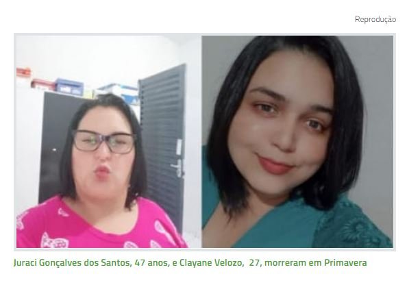 Mãe e filha morrem de Covid-19 com 1 dia de diferença no interior de Mato Grosso