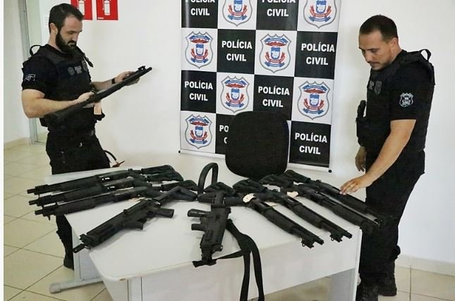 Armamentos táticos são entregues ás delegacias regional de Nova Mutum e Sinop