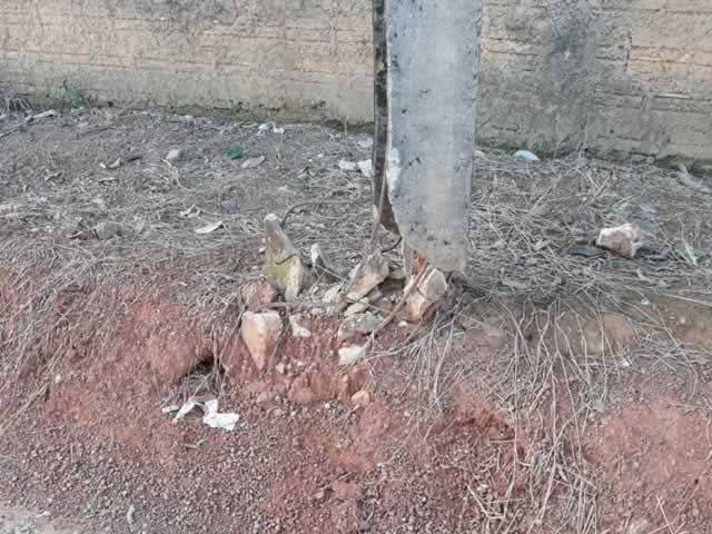 ENERGISA em Colíder está esperando poste fazer vítimas para a trocar o mesmo. (Fotos)