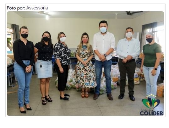 Secretaria de Educação fará a entrega de 328 kits da merenda escolar para famílias de Colíder