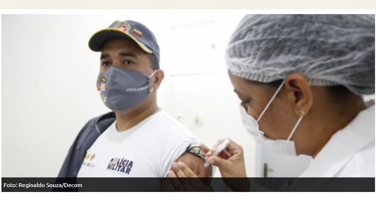 Bombeiros, policiais militares e PRFs de Sorriso recebem a primeira dose da vacina
