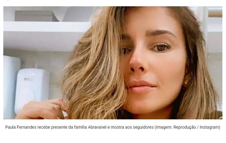 Paula Fernandes recebe presente da família Abravanel e mostra aos seguidores