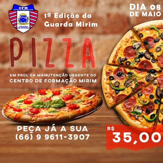 Guarda Mirim de Colíder realiza promoção de Pizzas para custear reformas. (Vídeo)