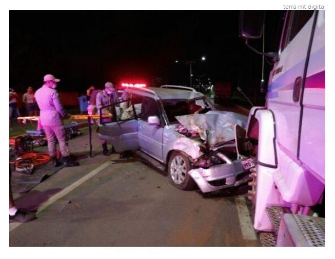 Carro invade pista, atinge e mata motociclista em MT