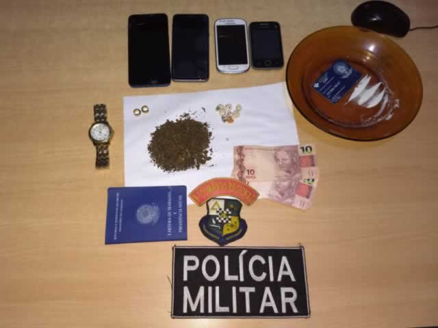 PM de Colíder apreende menor com grande quantidade de drogas.(Fotos)