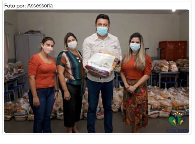 Prefeitura Municipal distribui mais 570 kits da merenda escolar em Colíder. (Fotos)
