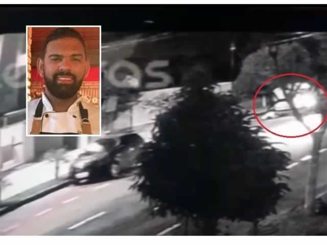 Vídeo mostra cozinheiro sendo morto por motociclista no meio da rua; veja