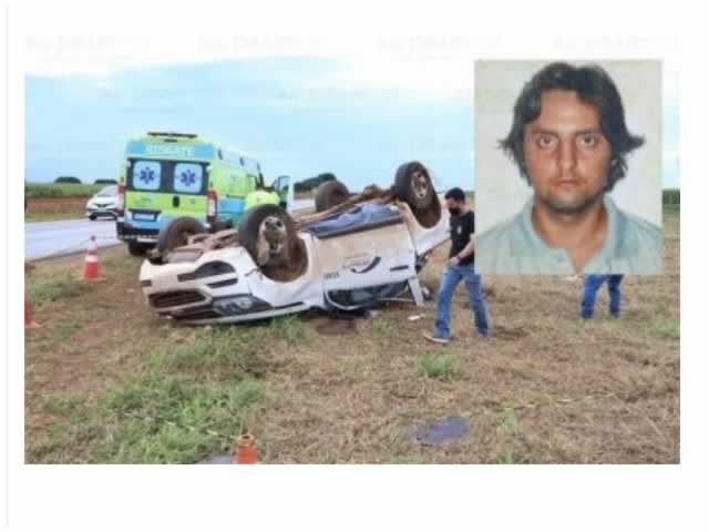 Motorista capota S10 e morre preso às ferragens em rodovia de MT (Fotos)