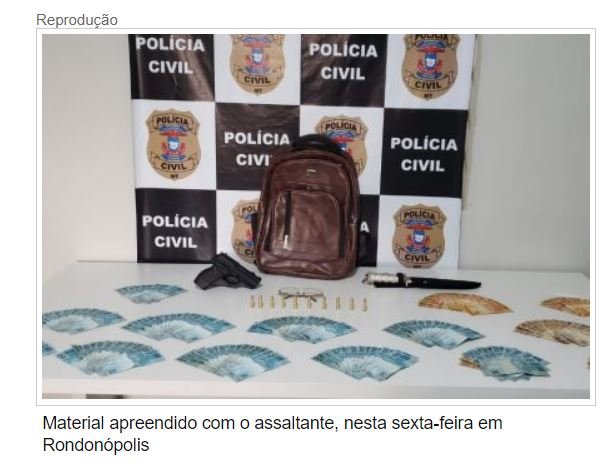 "Pastor" é preso e confessa ter roubado banco em Rondonópolis