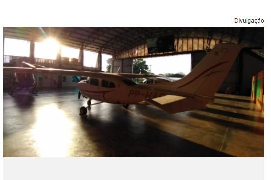 Aeronave apreendida com drogas será usada pelo Ciopaer