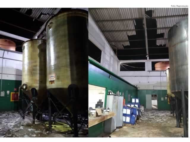 Tanque explode em fábrica de biodiesel de Várzea Grande e bombeiros são acionados