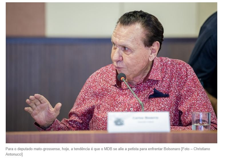 Bezerra cita “tendência anti-Bolsonaro”, mas que MDB só definirá candidatura própria ou apoio a Lula em 2022