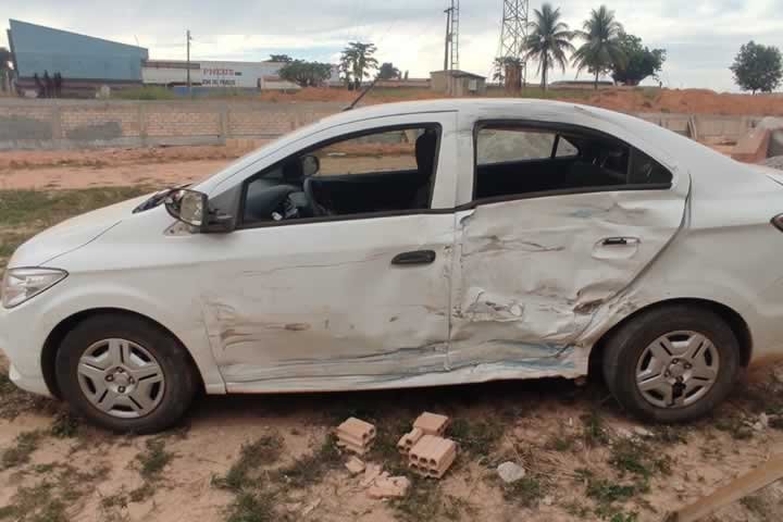 Quatro pessoas ficam feridas em Colíder em dois acidentes simultâneos. (Vídeo)