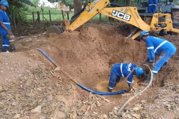 Águas Colíder descarga preventiva na rede de abastecimento. (Fotos)
