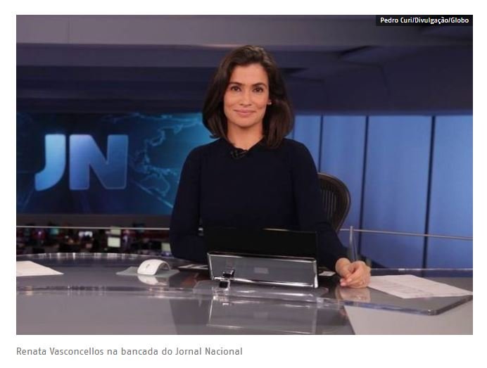 Renata Vasconcellos chama Bolsonaro de ex-presidente no Jornal Nacional