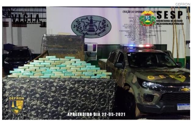 Polícia apreende carga de pasta base de cocaína avaliada em mais de R$ 1,5 milhão