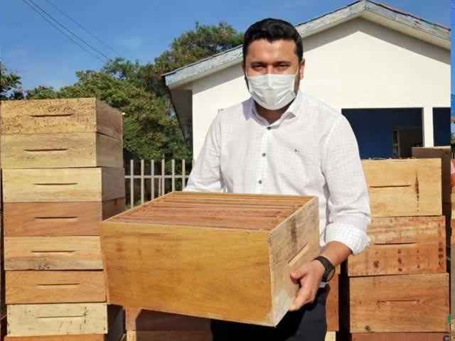COLÍDER RECEBE 60 CAIXAS DE COLMÉIAS PARA INCENTIVAR APICULTURA NAS PROPRIEDADES RURAIS. (Fotos)
