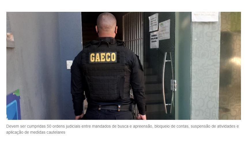 Gaeco deflagra operação contra organização criminosa que vendia cursos sem autorização e diplomas falsos