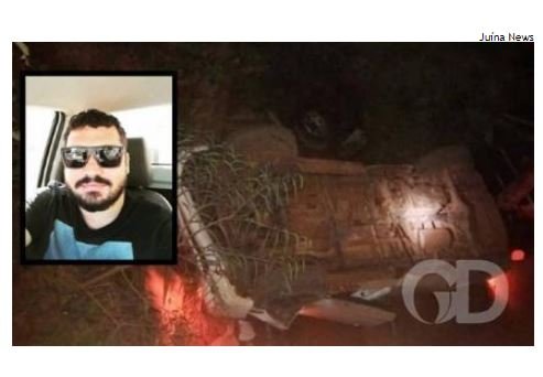 Médico veterinário morre ao bater Hilux contra outra e cair de ponte