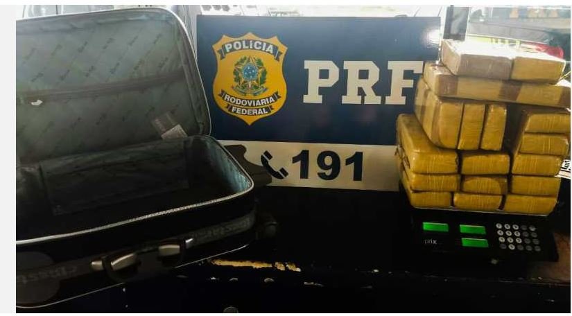 Adolescente é apreendido com quase 17 quilos de maconha que seriam levados para Sinop