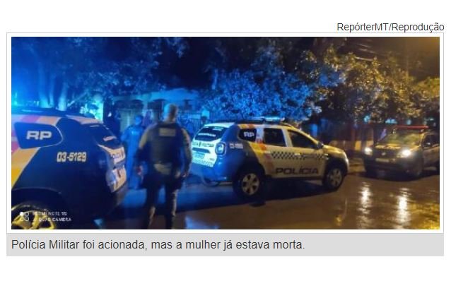 Marido esfaqueia e mata mulher em MT; vizinhos encontram corpo