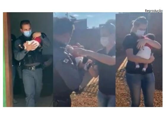 Bebê é resgatado após ser trocado por dívida em boca de fumo; veja o vídeo