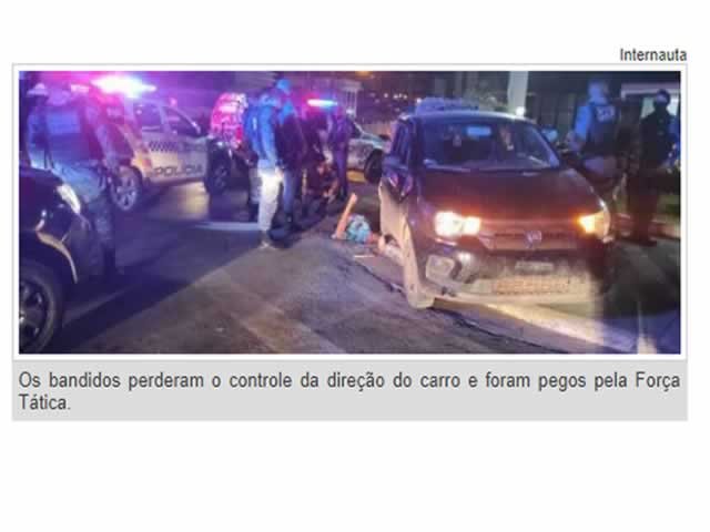 Assalto em posto termina com um bandido baleado e outro preso