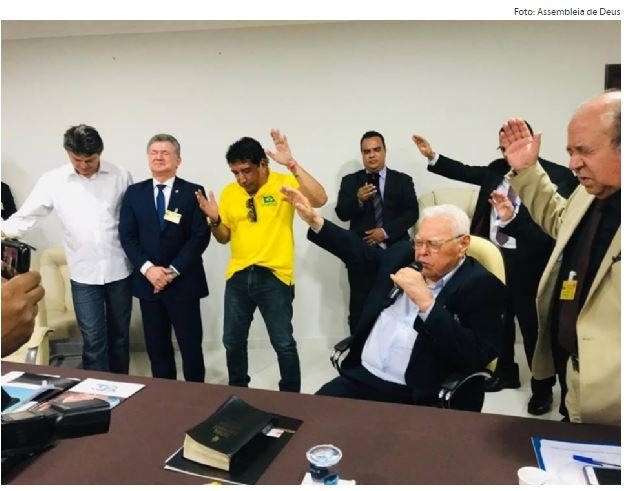 Em Cuiabá, líderes da Assembleia de Deus de todo o país manifestam apoio a Bolsonaro; vídeo