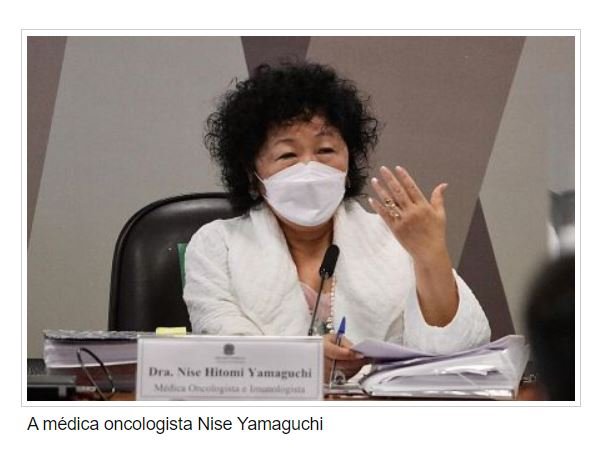 Nise Yamaguchi processa senadores de CPI e pede indenização