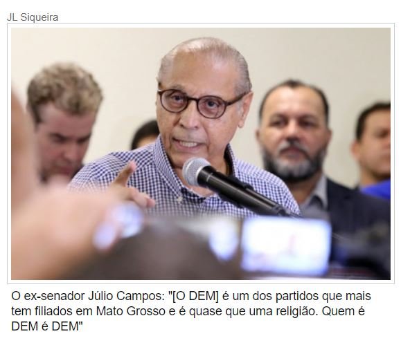 Júlio cita nomes e diz que DEM não age no 'ritmo dos Campos'