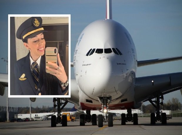 Conheça Aline, a brasileira que pilota o maior avião de passageiros do mundo