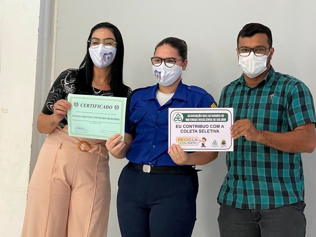 Guarda Mirim realizou a entrega de certificados do 1º Recicla Colíder. (Vídeo)