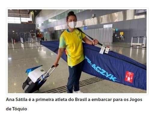 Ana Sátila é a primeira atleta do Brasil a embarcar para os Jogos de Tóquio